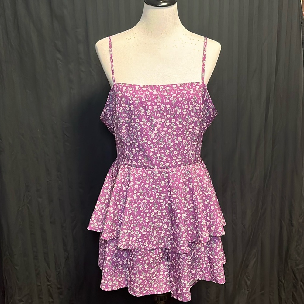 SHEIN floral print romper
